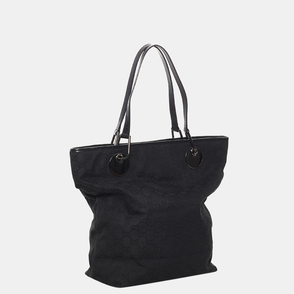 

Gucci Black GG Canvas Eclipse Tote Bag