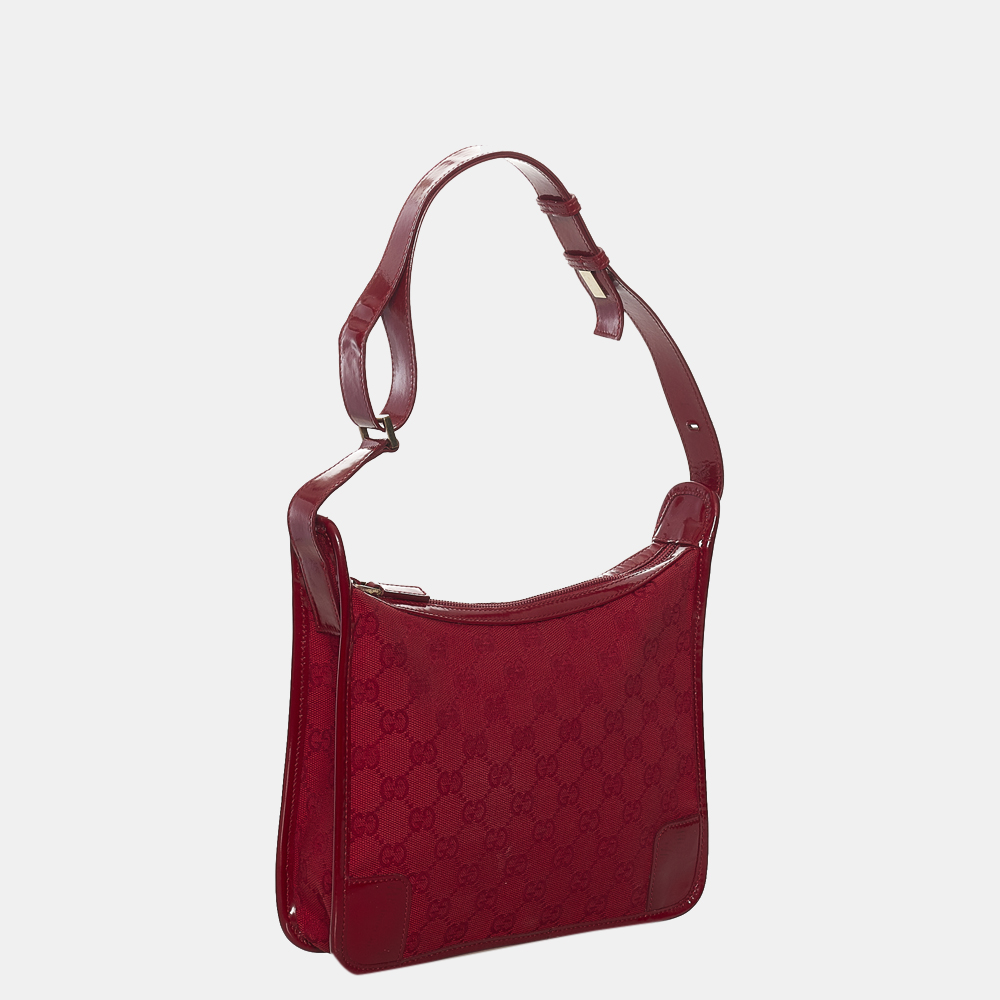 

Gucci Red GG Canvas Shoulder Bag