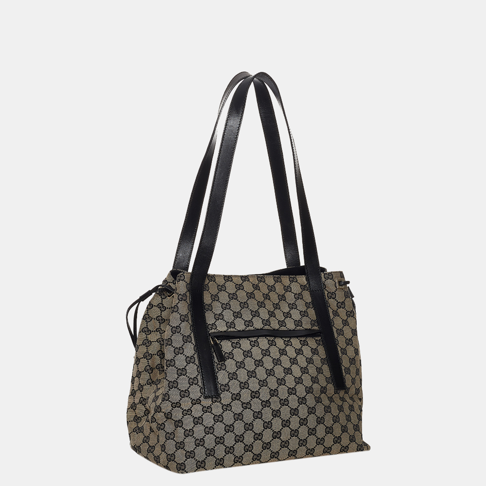 

Gucci Brown/Beige/Black GG Canvas Tote Bag