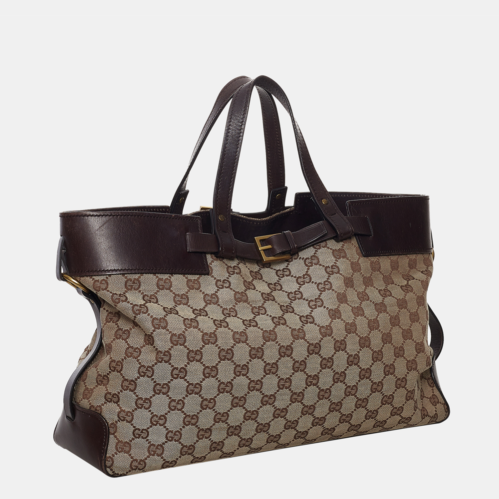 

Gucci Brown/Beige GG Canvas Tote Bag
