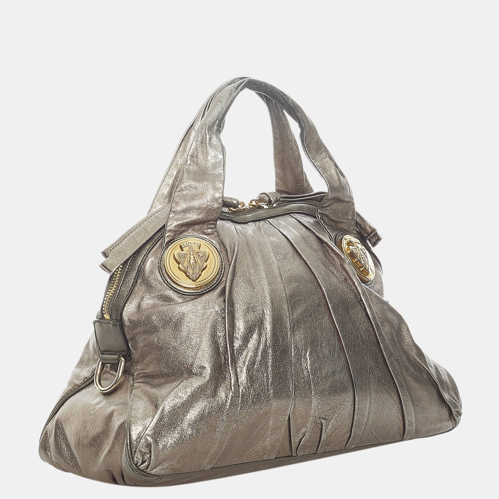 

Gucci Gold Hysteria Leather Tote Bag