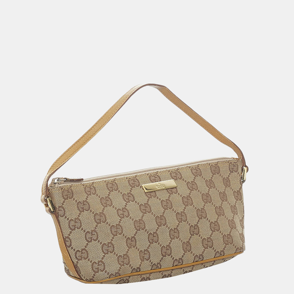 

Gucci Brown/Beige GG Canvas Boat Baguette