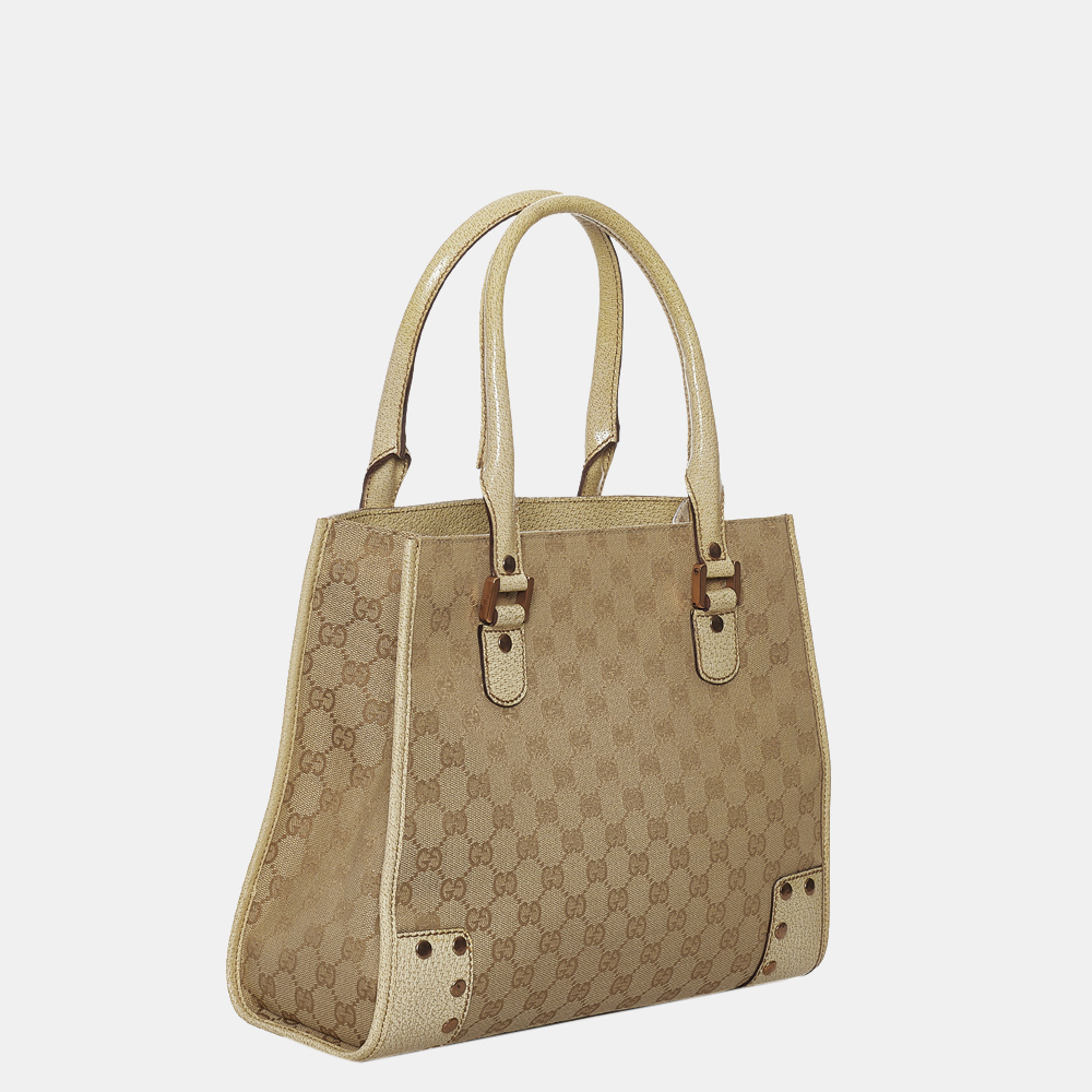 

Gucci Beige/Brown GG Canvas Handbag