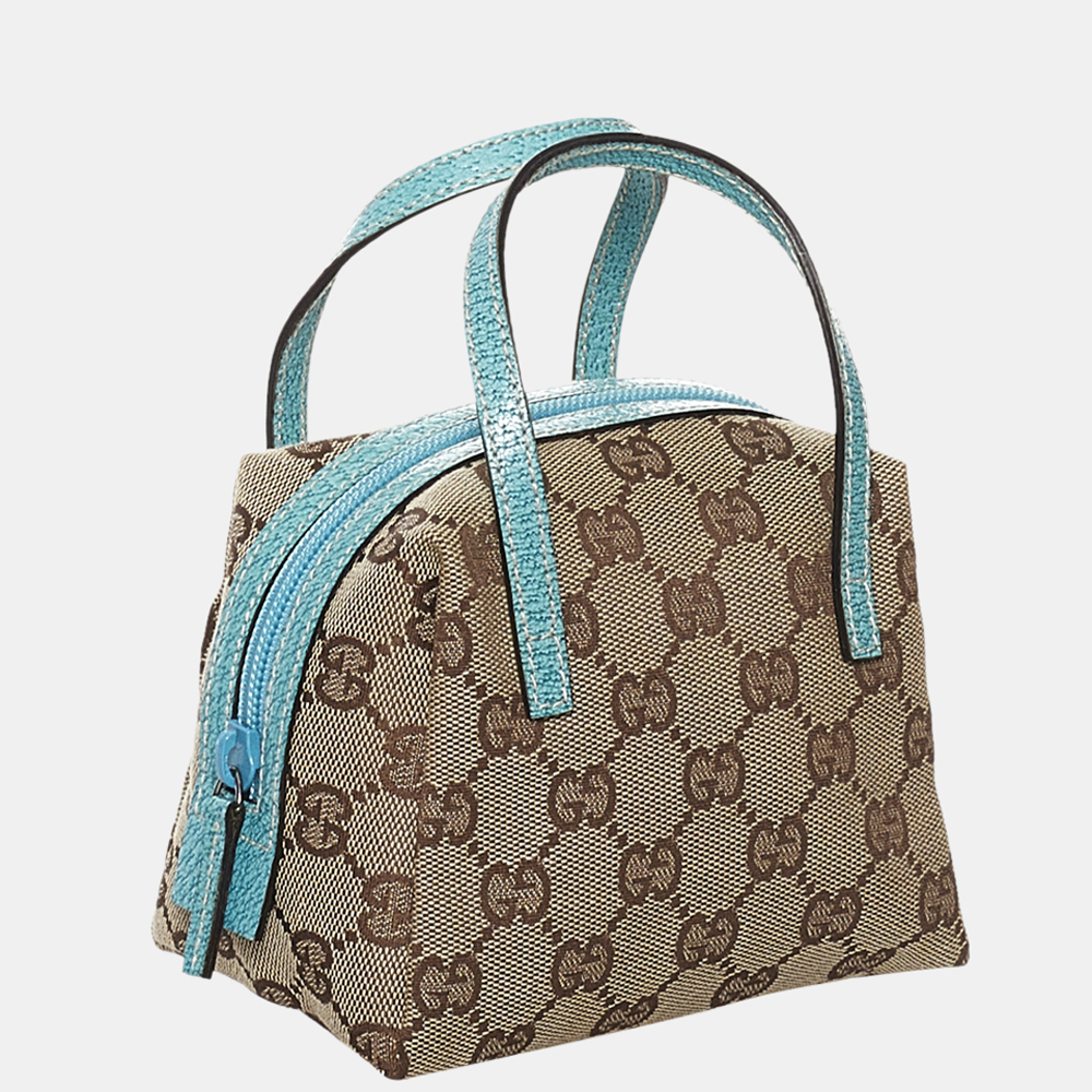 

Gucci Beige/Brown/Blue GG Canvas Mini Handbag
