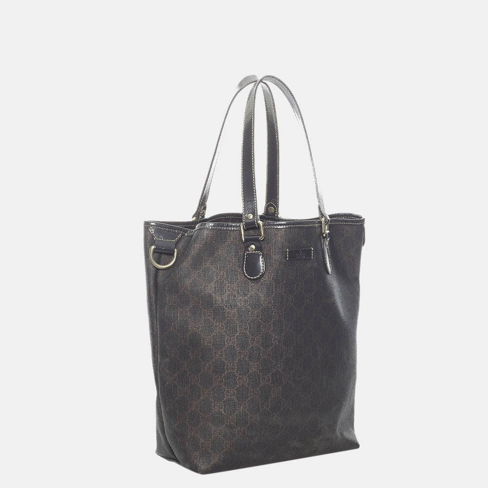

Gucci Brown GG Supreme Tote Bag
