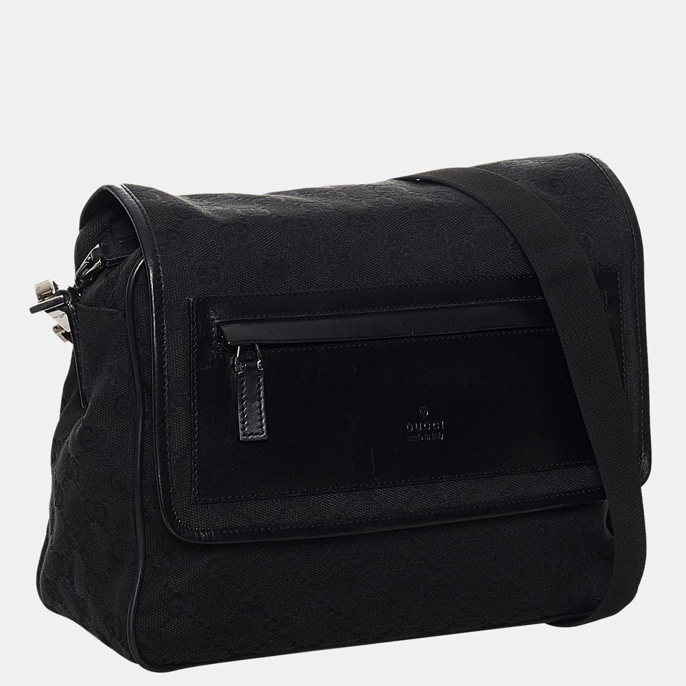 

Gucci Black GG Canvas Crossbody