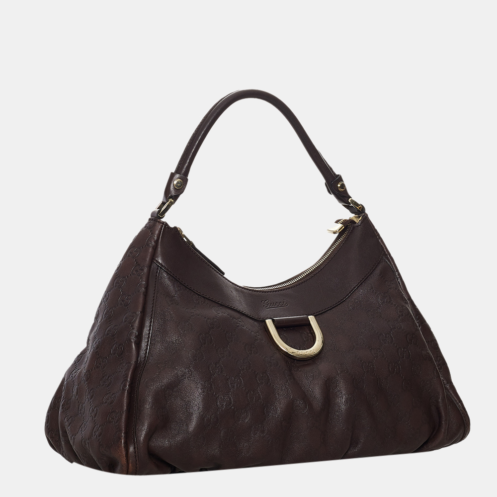 

Gucci Brown Guccissima Abbey D-Ring Shoulder Bag