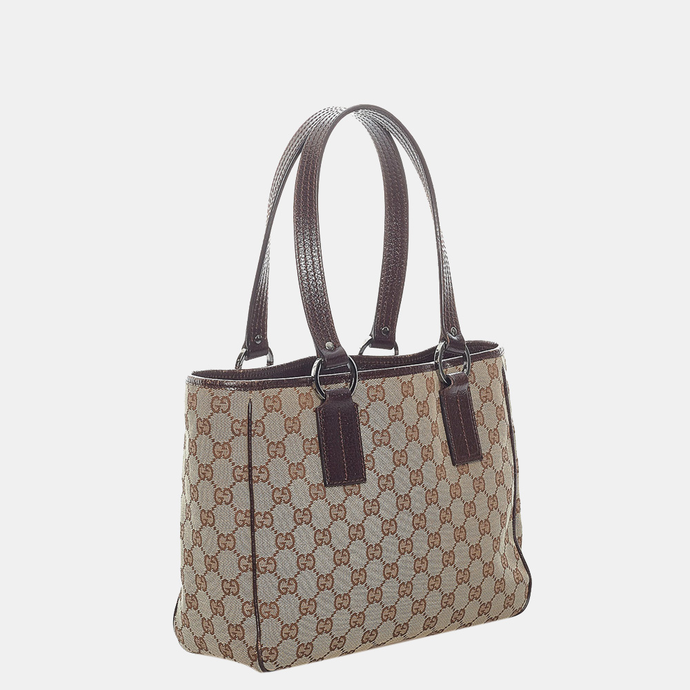 

Gucci Beige/Brown GG Canvas Handbag