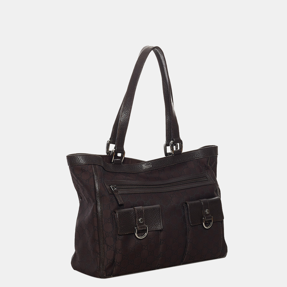 

Gucci Brown GG Canvas Abbey D Ring Tote Bag