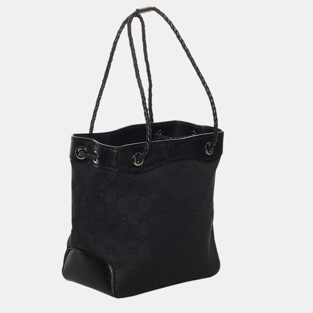 

Gucci Black GG Canvas Gifford Tote Bag