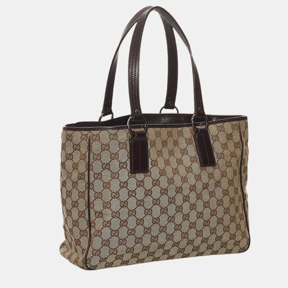 

Gucci Beige/Brown GG Canvas Tote Bag