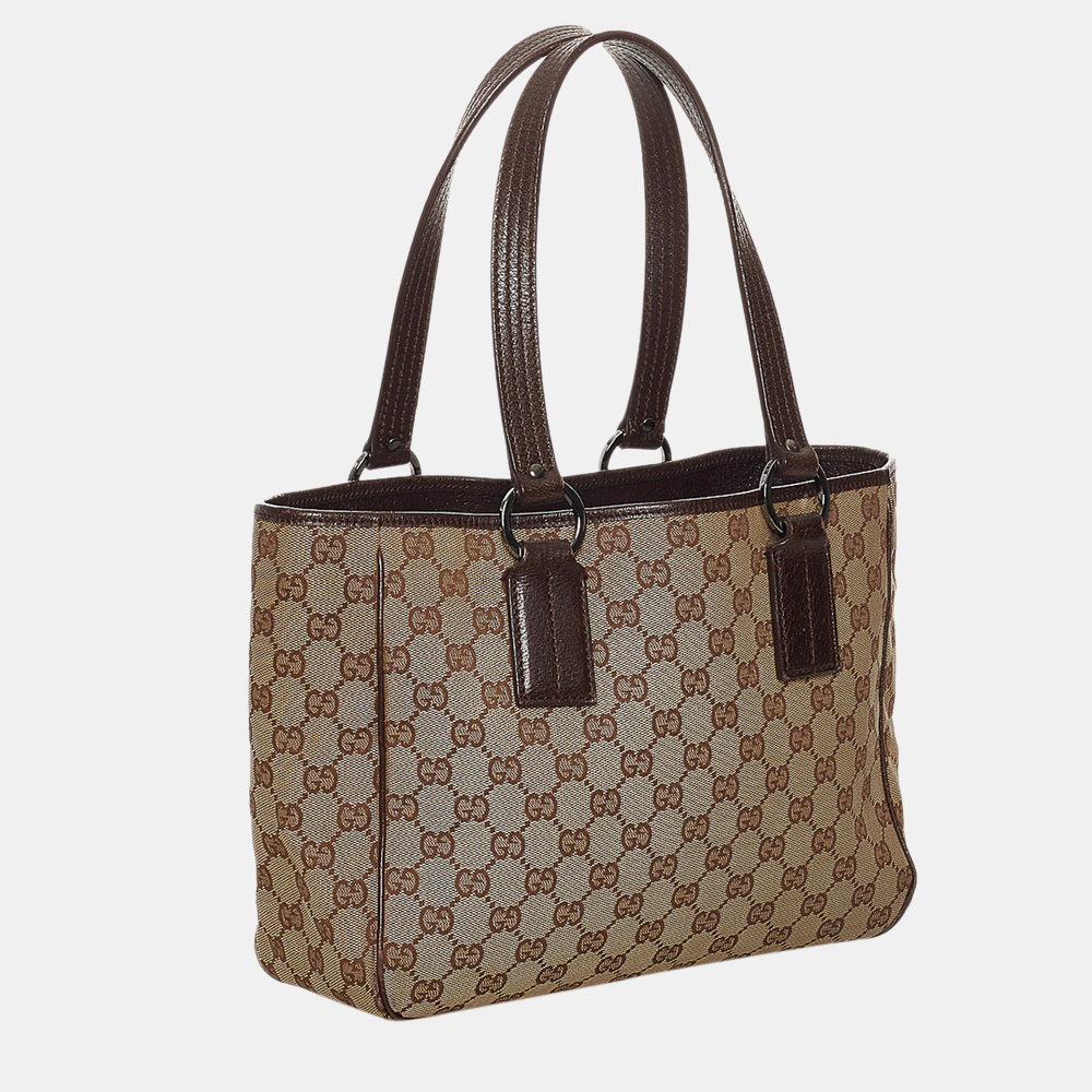 

Gucci Beige/Brown GG Canvas Tote Bag