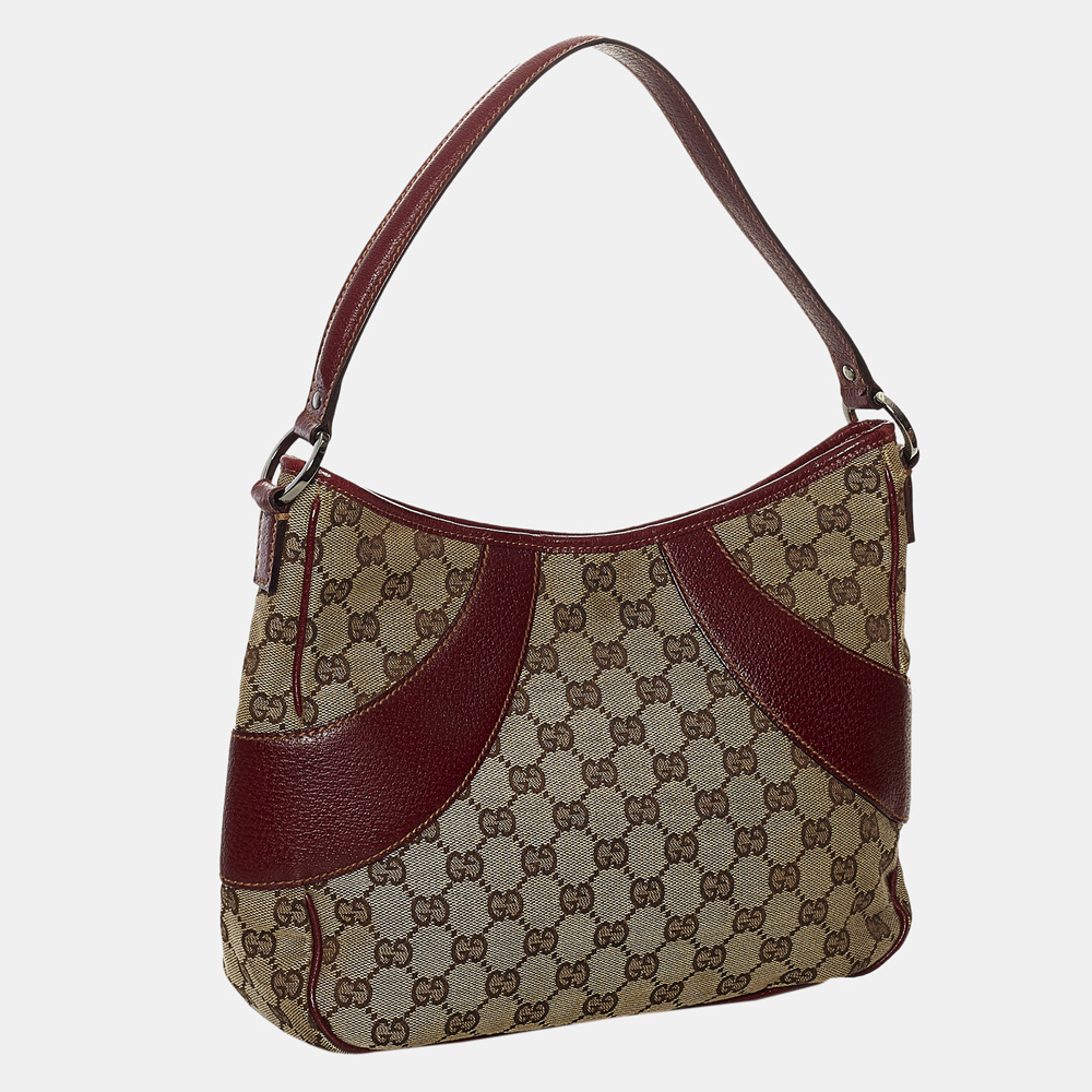 

Gucci Beige/Brown/Red GG Canvas Shoulder Bag
