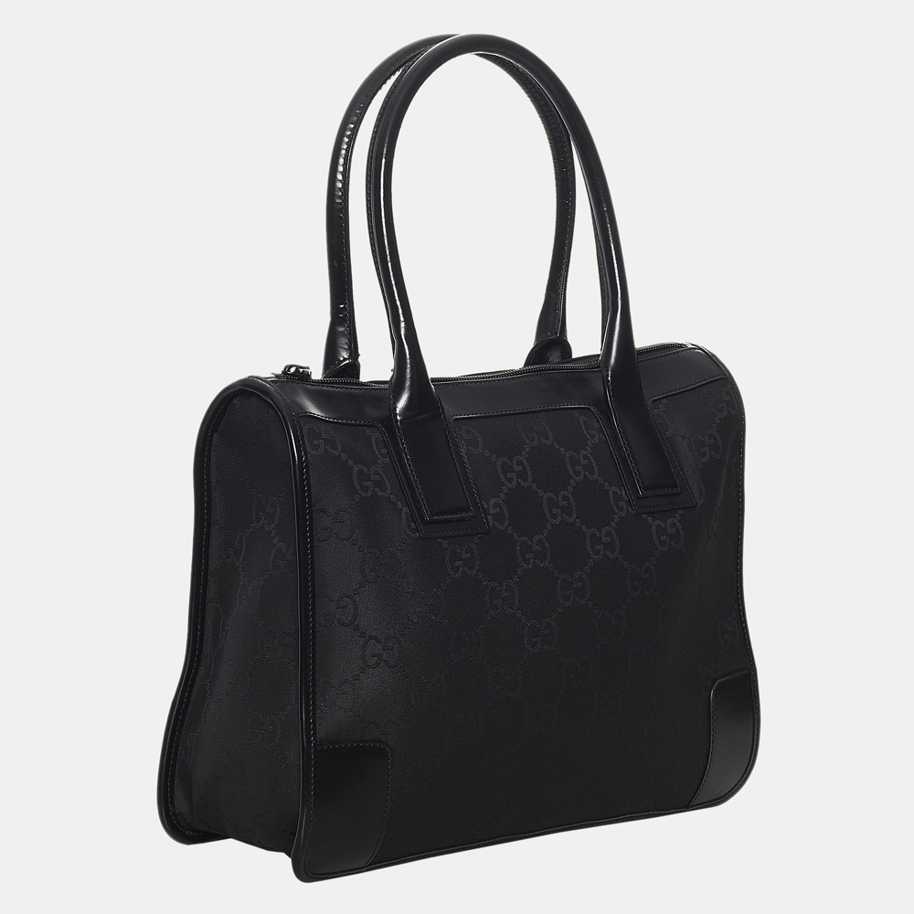 

Gucci Black GG Canvas Handbag