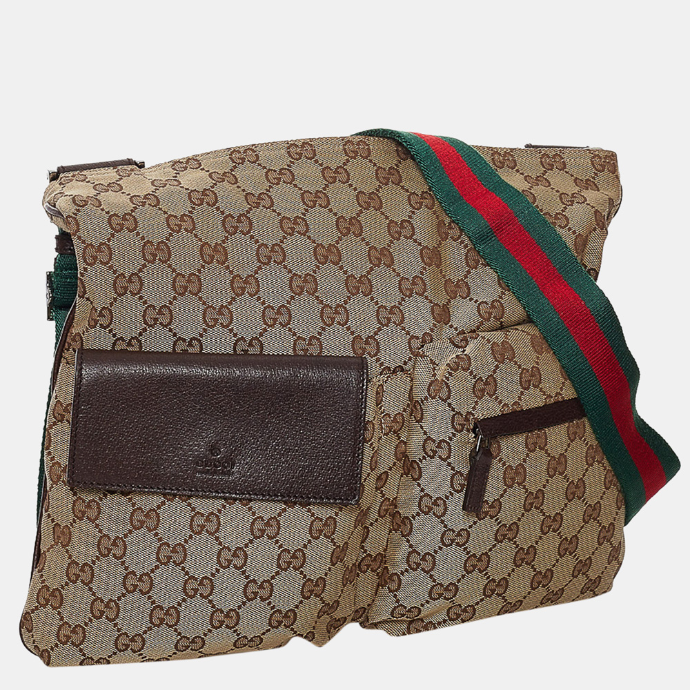 

Gucci Beige/Brown/Multi Color GG Canvas Web Crossbody Bag