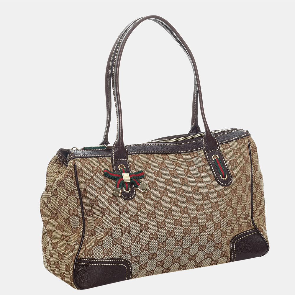 

Gucci Beige/Brown GG Canvas Princy Shoulder Bag