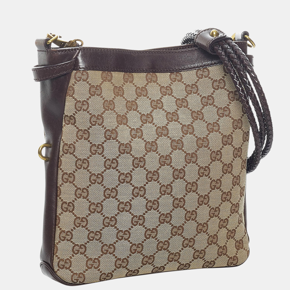

Gucci Beige/Brown GG Canvas Crossbody Bag