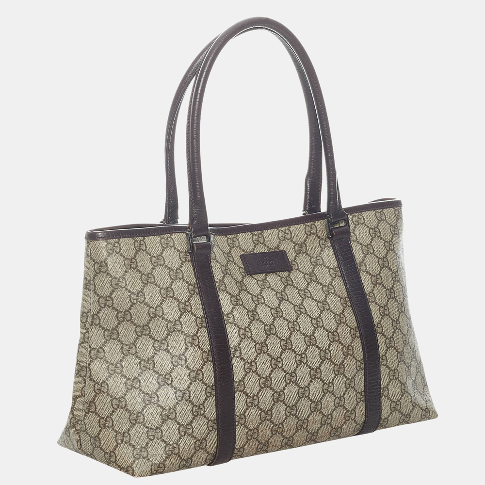 

Gucci Beige/Brown GG Supreme Joy Tote Bag