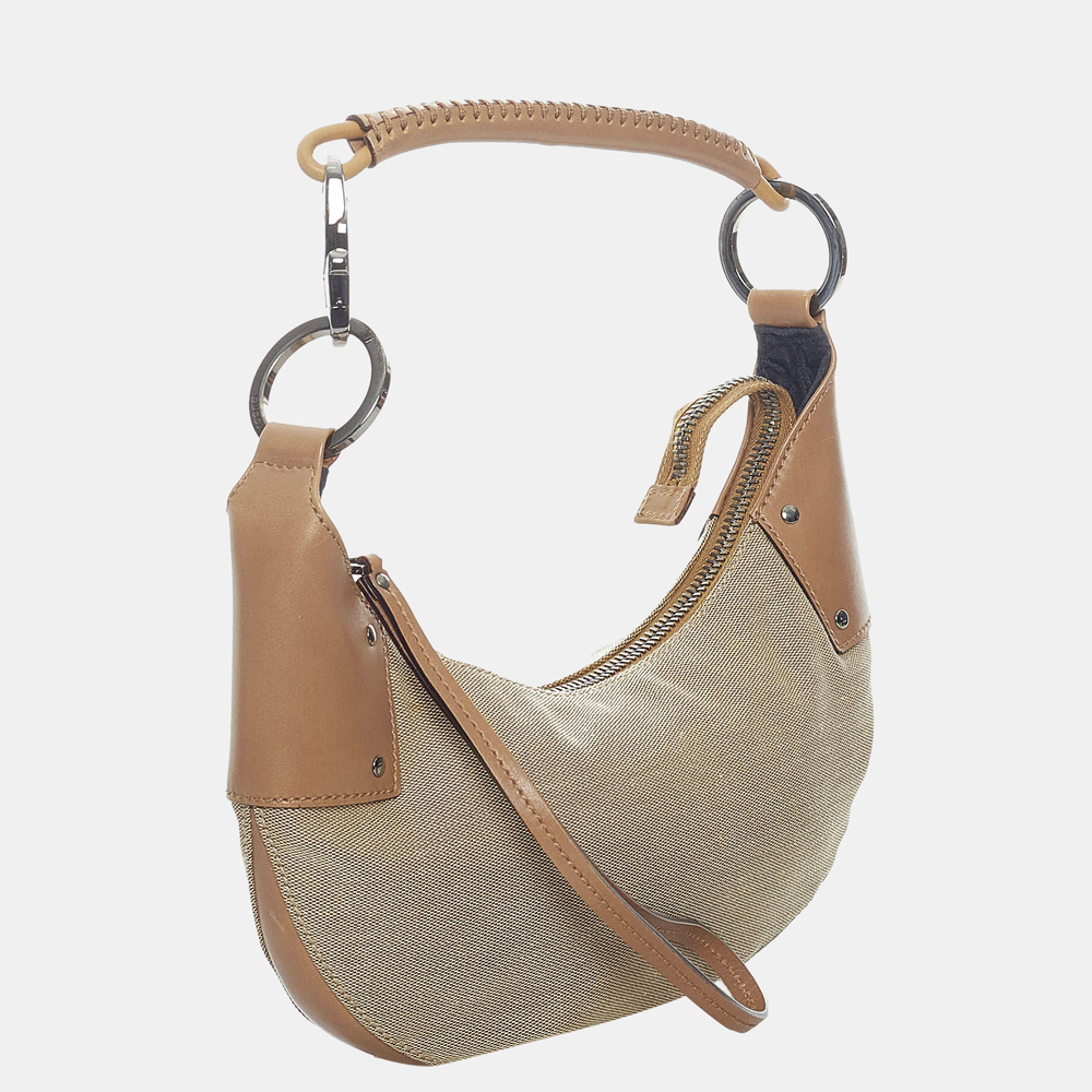 

Gucci Beige/Brown Canvas Hobo Bag