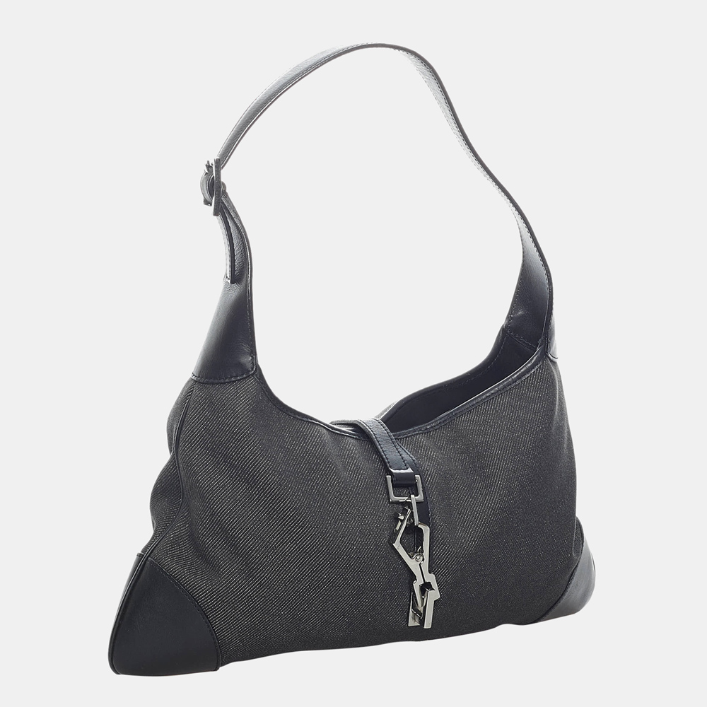 

Gucci Black Jackie Denim Shoulder Bag