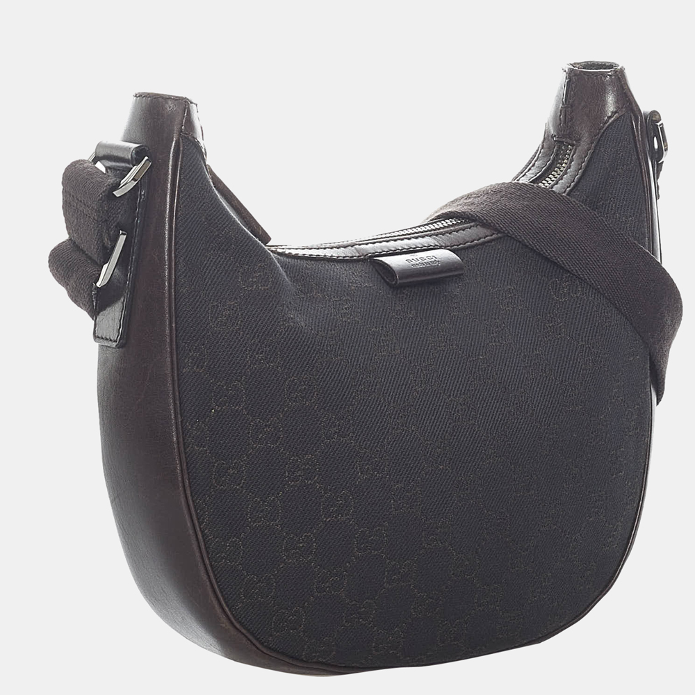 

Gucci Brown GG Canvas Crossbody Bag