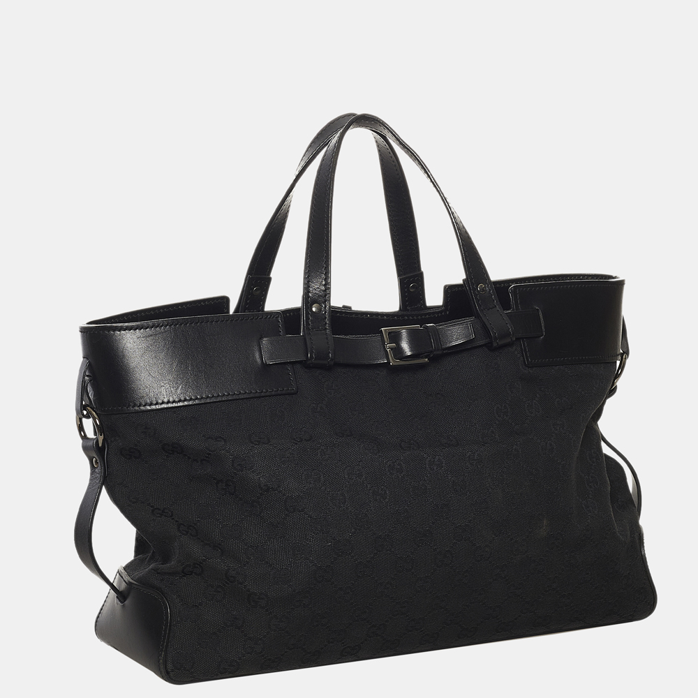 

Gucci Black GG Canvas Handbag