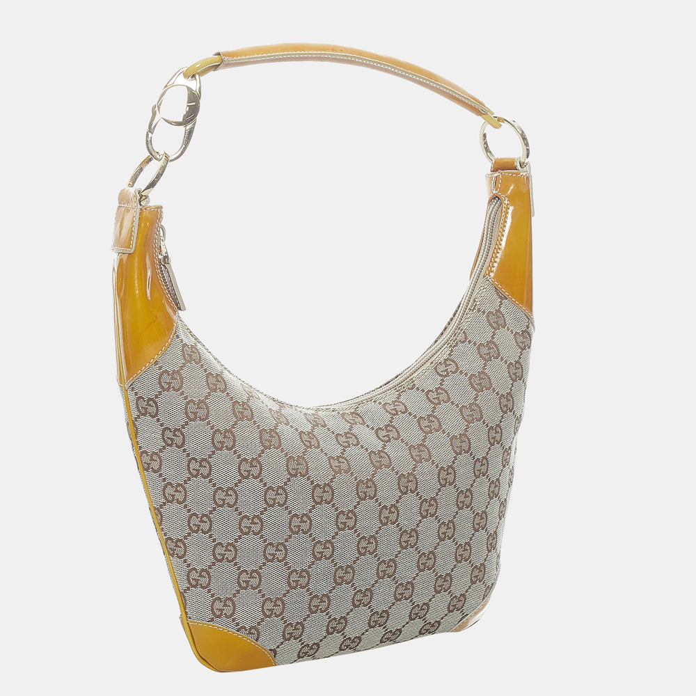 

Gucci Beige/Brown GG Canvas Hobo Bag