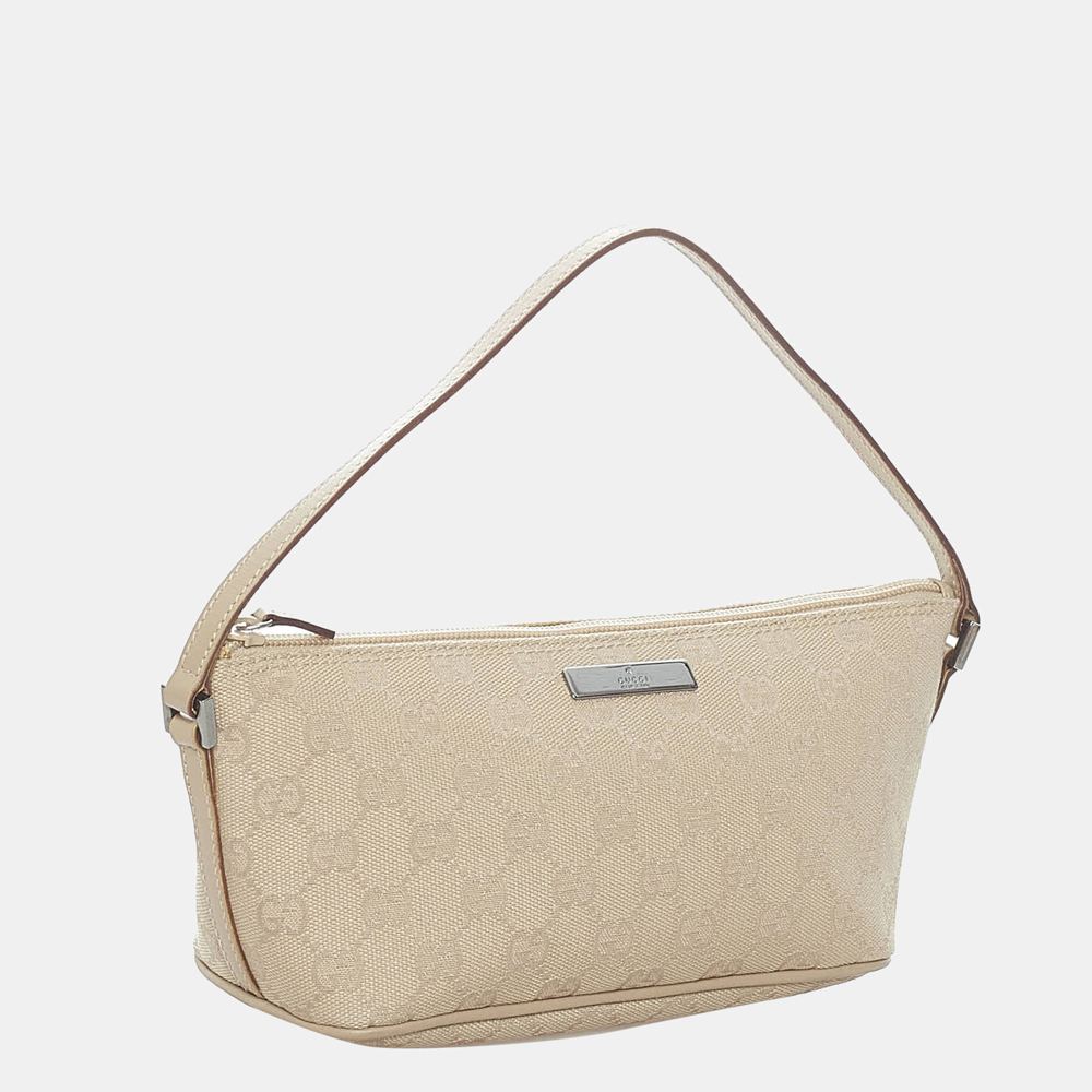 

Gucci Beige/Brown GG Canvas Boat Baguette