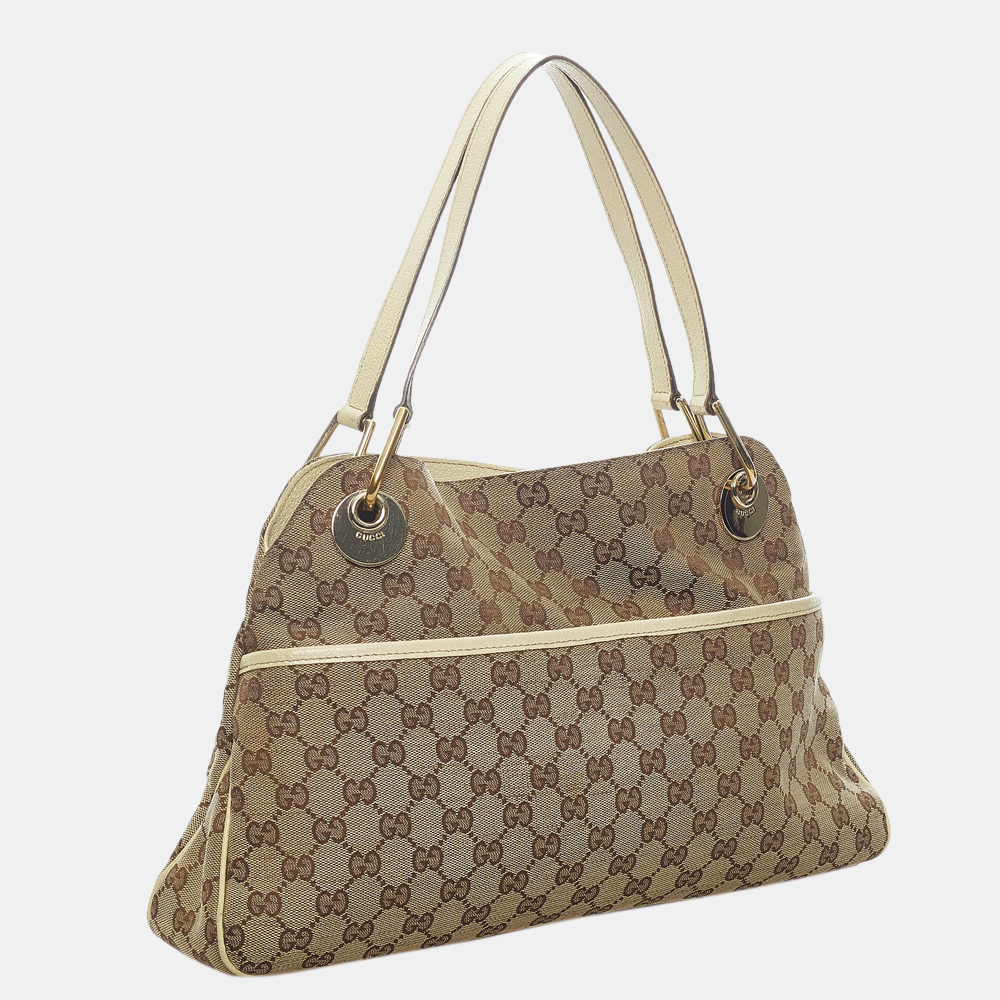 

Gucci Beige/Brown/White GG Canvas Eclipse Tote Bag