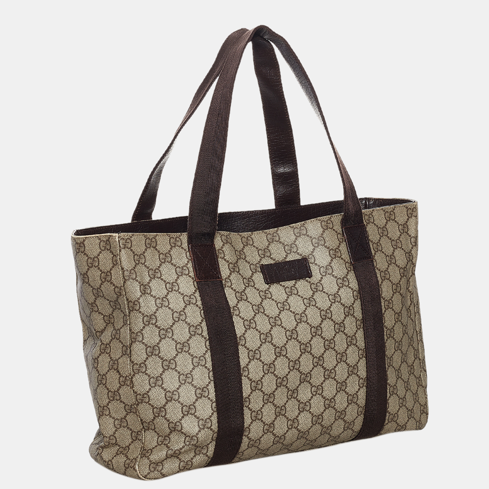 

Gucci Beige/Brown GG Supreme Joy Tote Bag