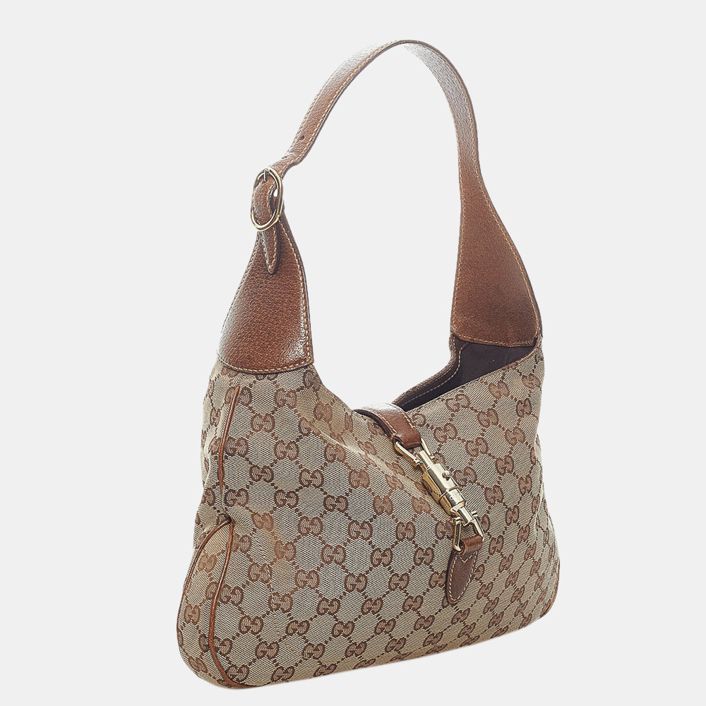 

Gucci Beige/Brown GG Canvas New Jackie Shoulder Bag