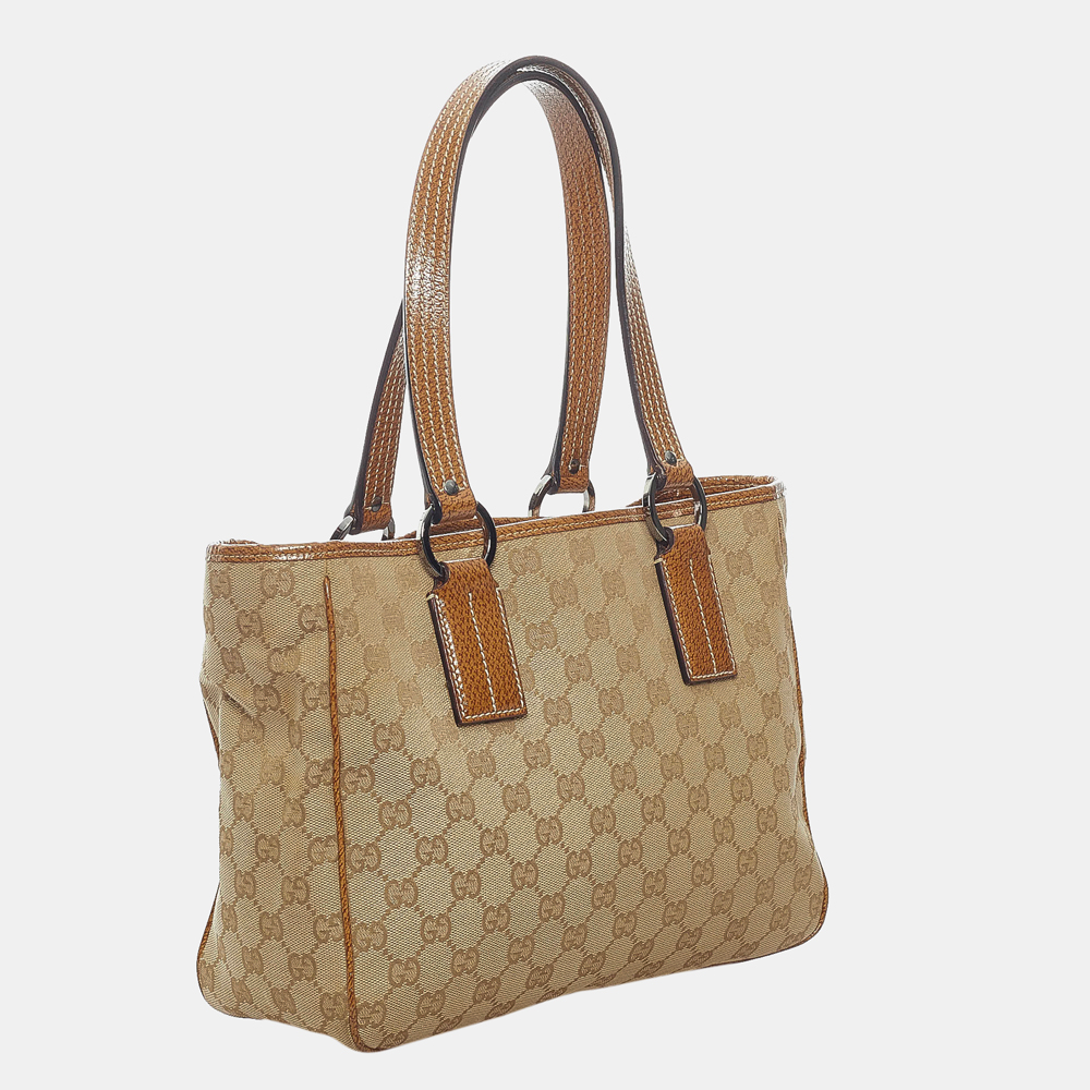 

Gucci Beige/Brown GG Canvas Handbag