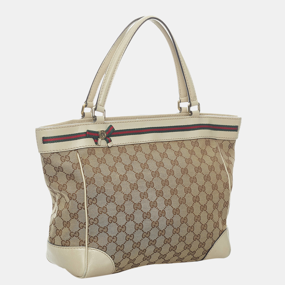 

Gucci Beige/Brown/Multi Color GG Canvas Mayfair Tote Bag