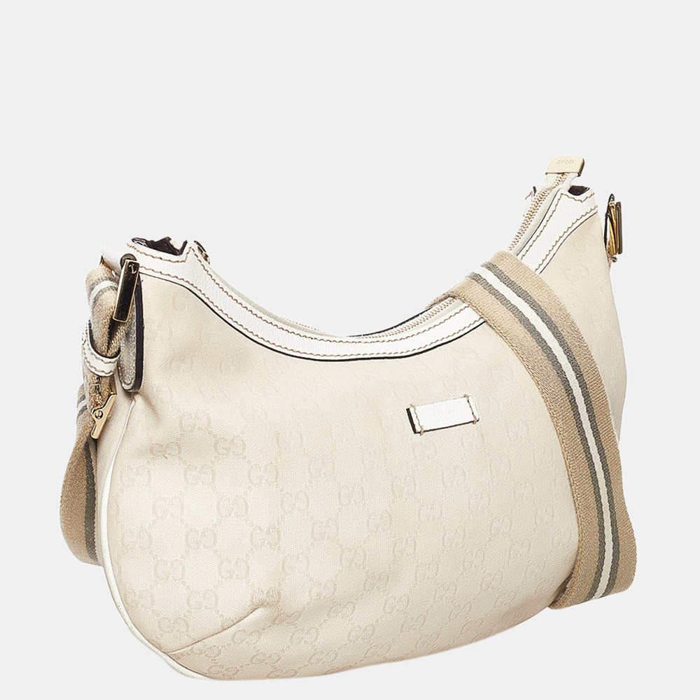

Gucci Multi Color/White GG Canvas Web Crossbody Bag, Multicolor