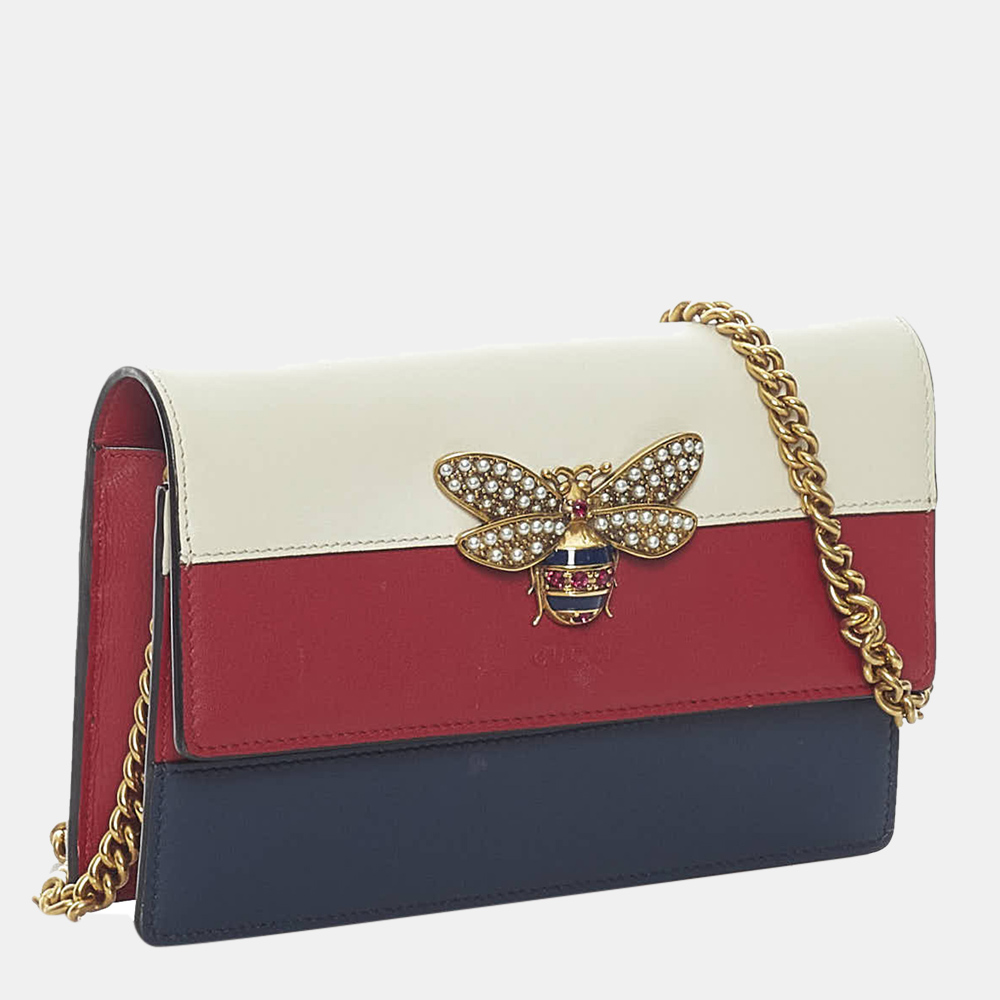 

Gucci Multi Color/Red Queen Margaret Leather Crossbody Bag, Multicolor
