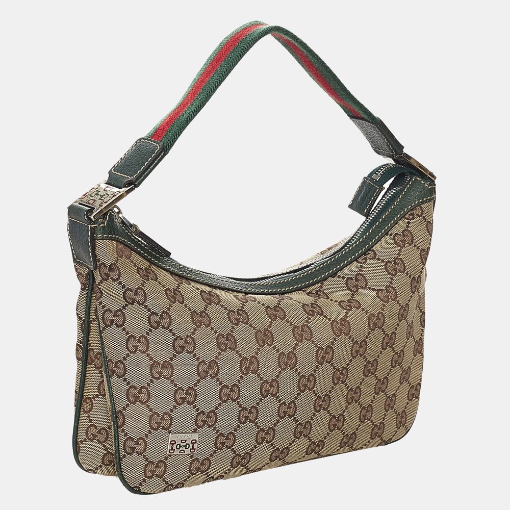 

Gucci Beige/Brown/Multi Color GG Canvas Web Baguette