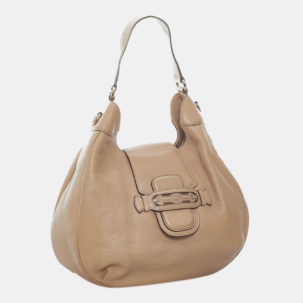 

Gucci Beige Leather Dressage Hobo Bag