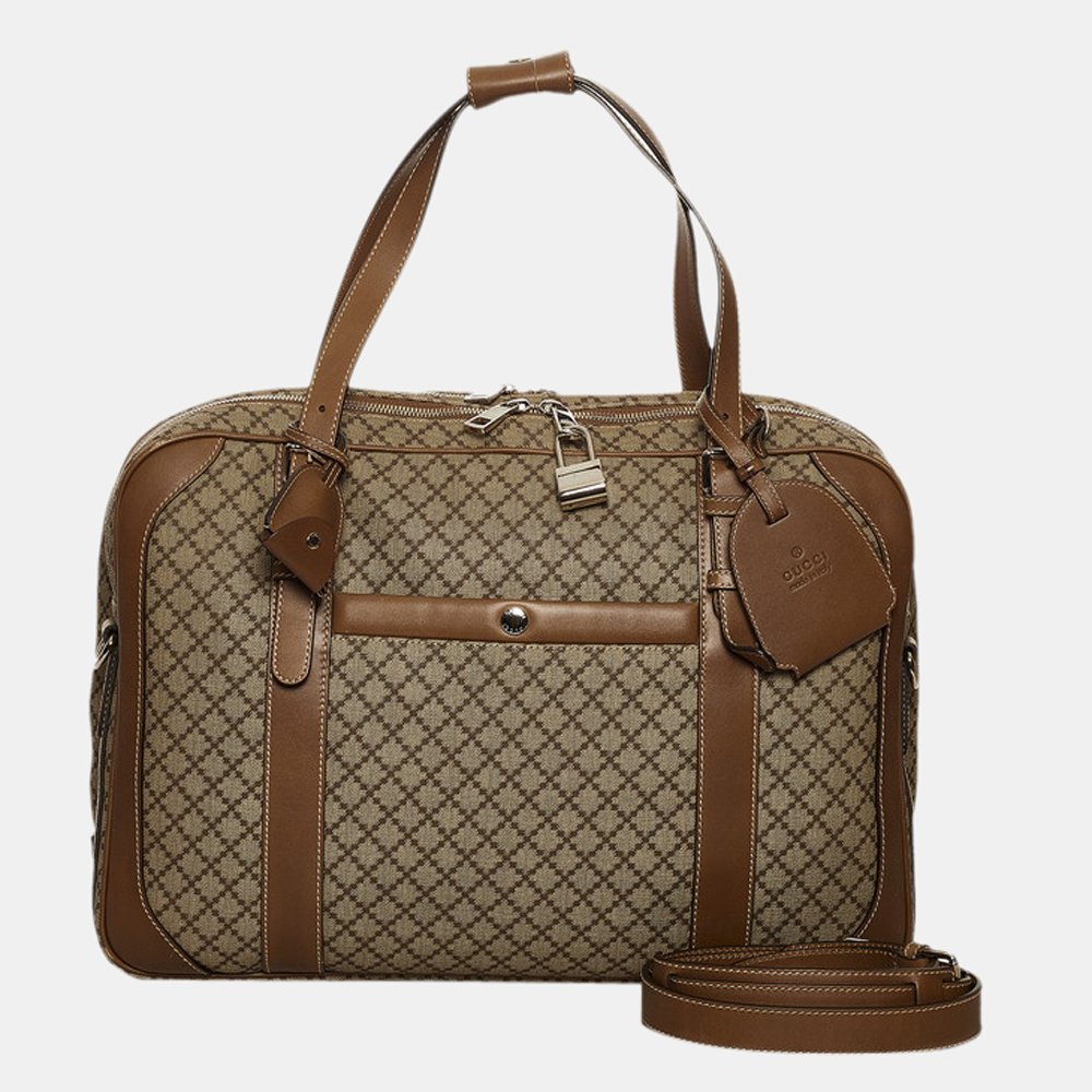 

Gucci Beige Diamante Business Bag