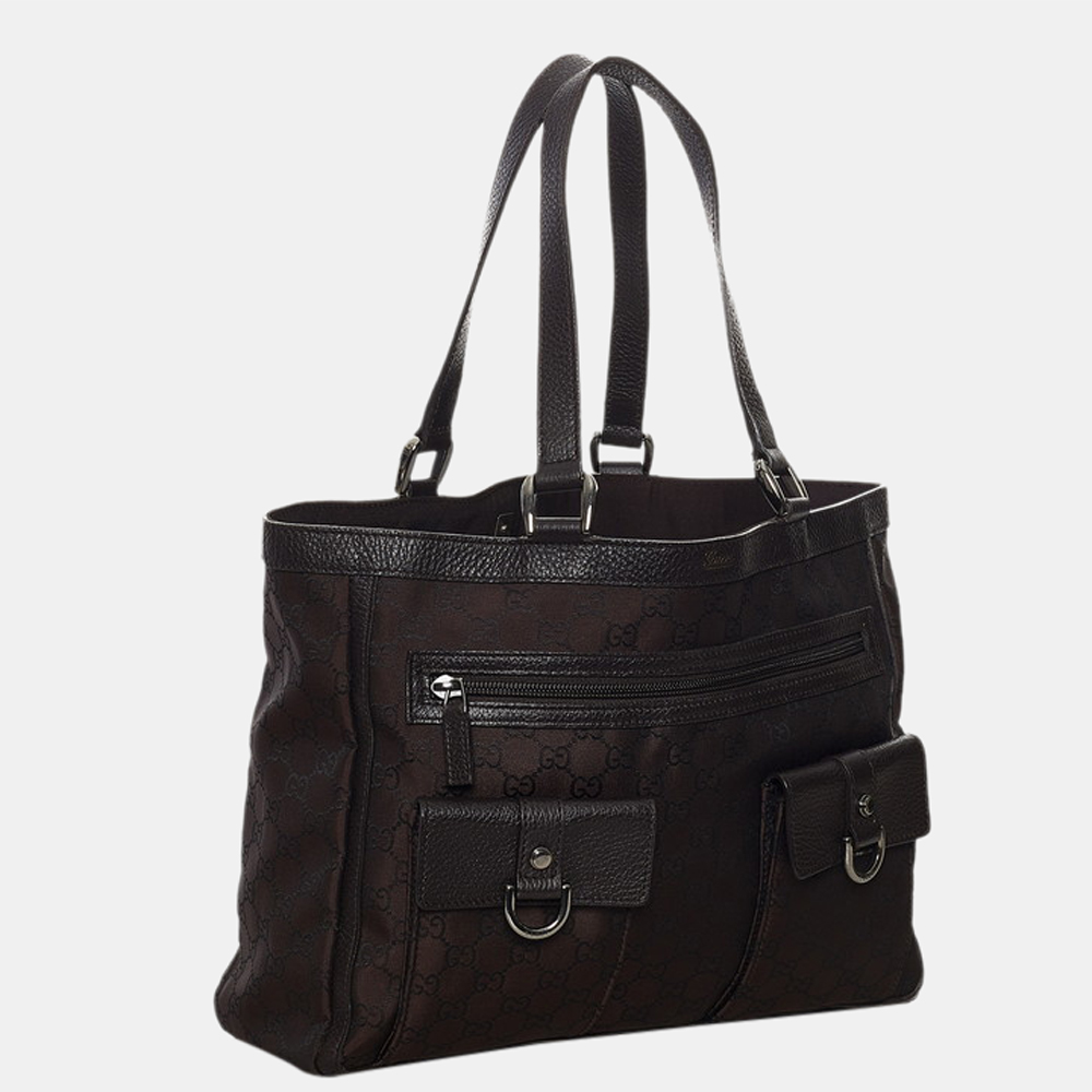 

Gucci Brown GG Canvas Abbey Tote Bag