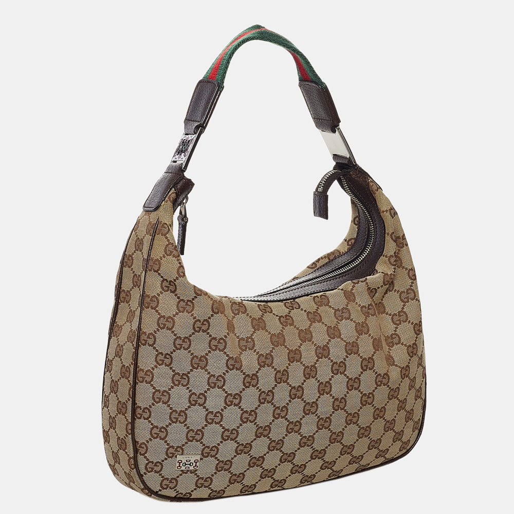 

Gucci Beige/Brown/Multi Color GG Canvas Web Baguette