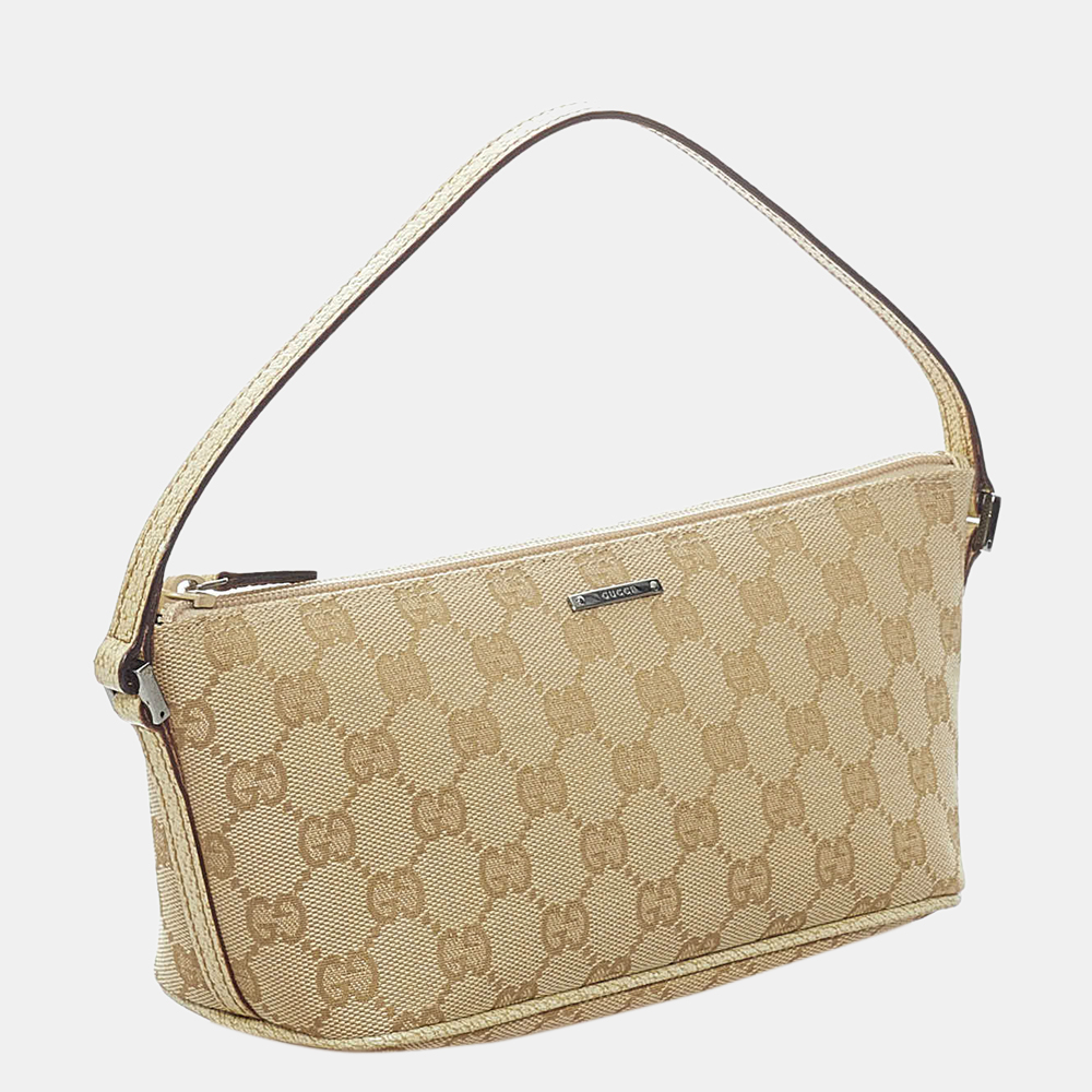 

Gucci Beige/Brown GG Canvas Boat Baguette