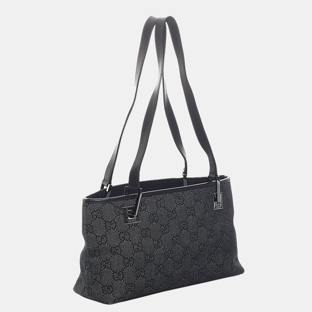 

Gucci Black GG Canvas Shoulder Bag