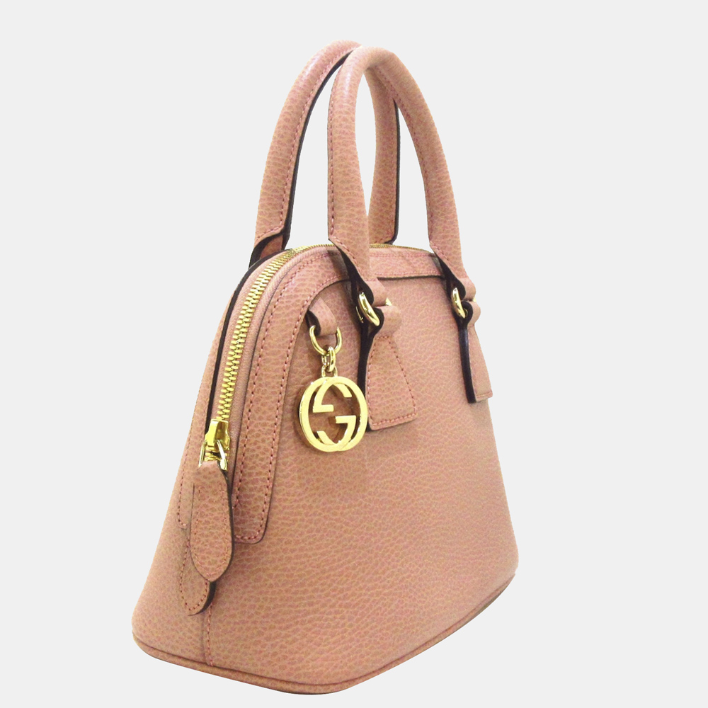 

Gucci Pink Dome Leather Satchel
