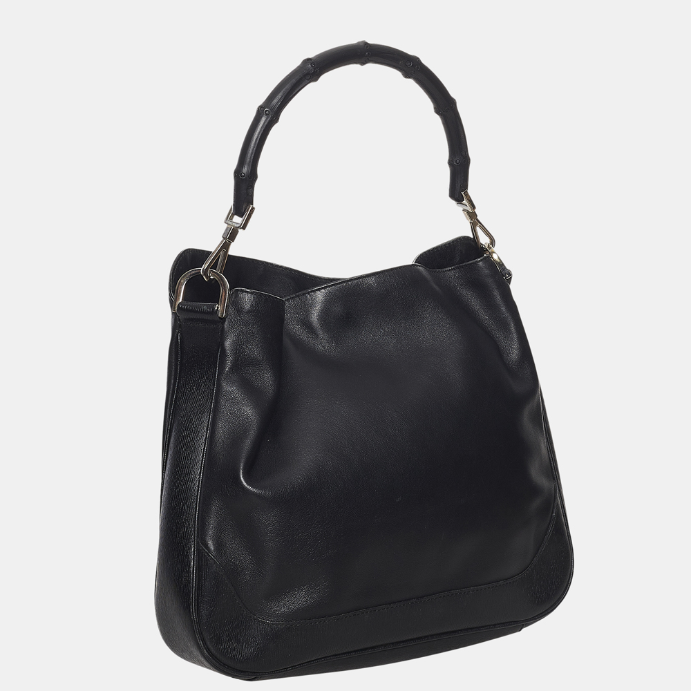

Gucci Black Bamboo Leather Satchel