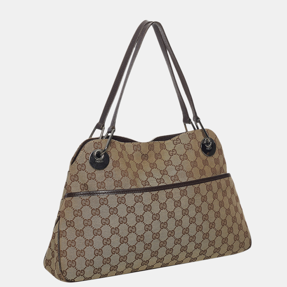 

Gucci Beige/Brown GG Canvas Eclipse Shoulder Bag