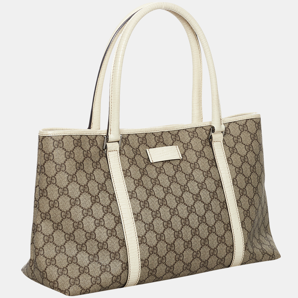 

Gucci Beige/Brown/White GG Supreme Joy Tote Bag