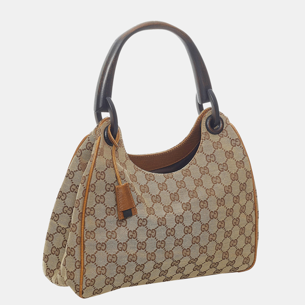 

Gucci Beige/Brown/Black GG Canvas Handbag