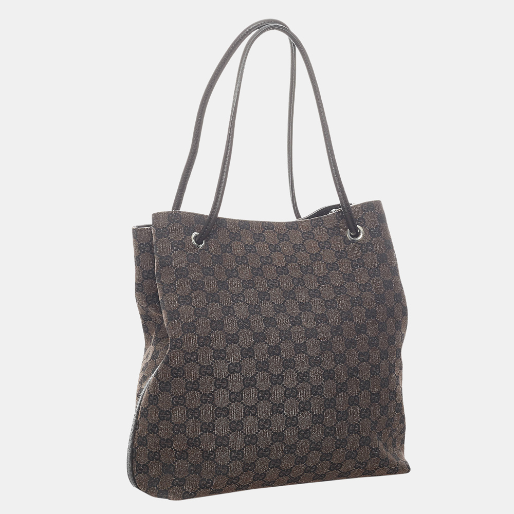 

Gucci Brown GG Canvas Gifford Tote Bag