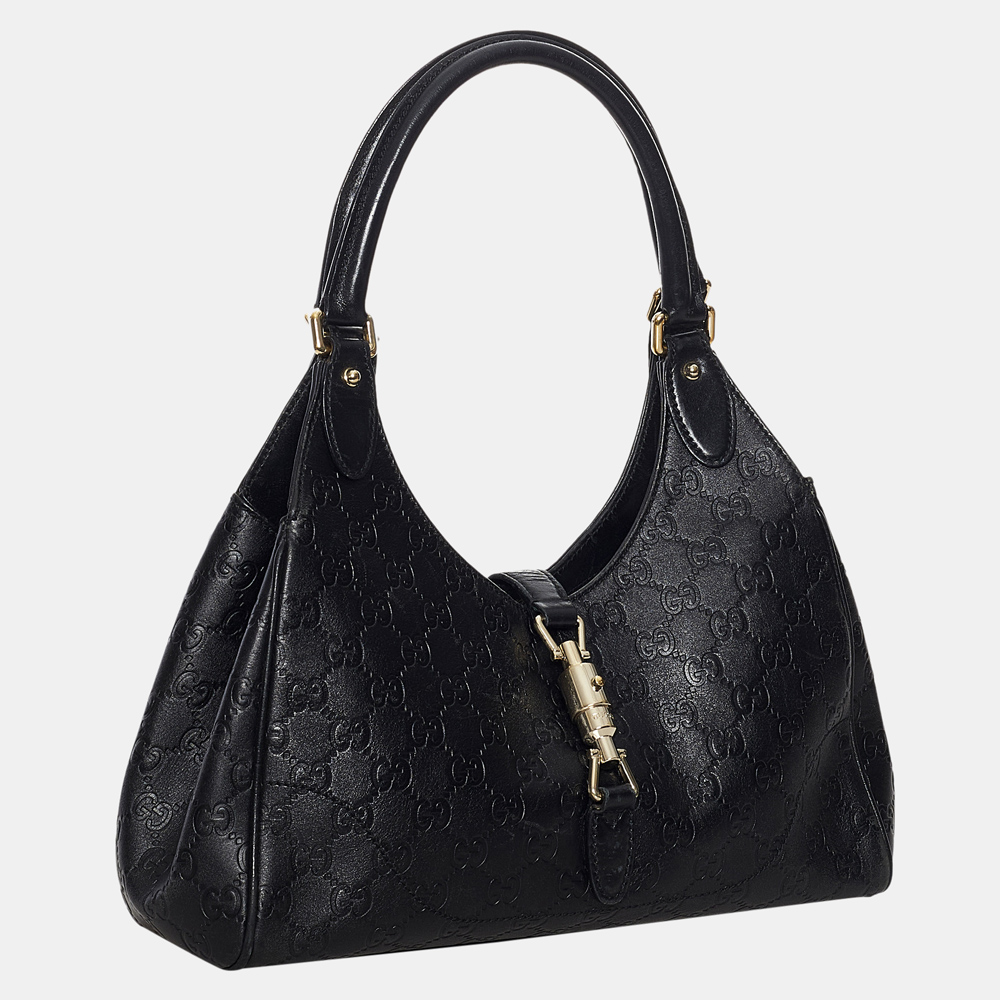 

Gucci Black Guccissima Jackie Shoulder Bag