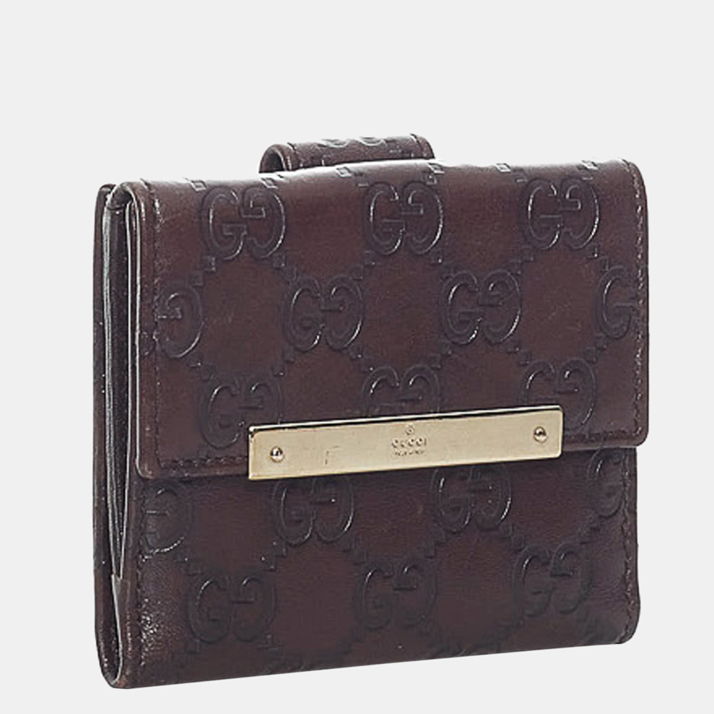 

Gucci Brown Guccissima Small Wallet